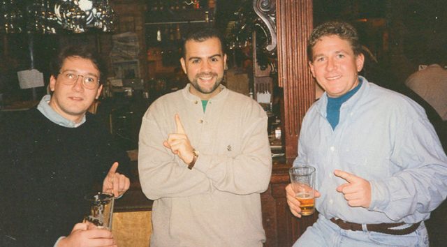 Where it all began: Don Fiala, Chris Festa, and Ty Sherman at Goose Island Clybourn, (14 Dec, 1996)