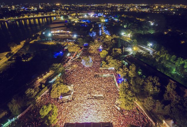 Exit Festival from above the fortress