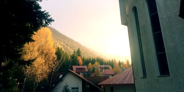 Our view from House of Dracula hotel, Brasov